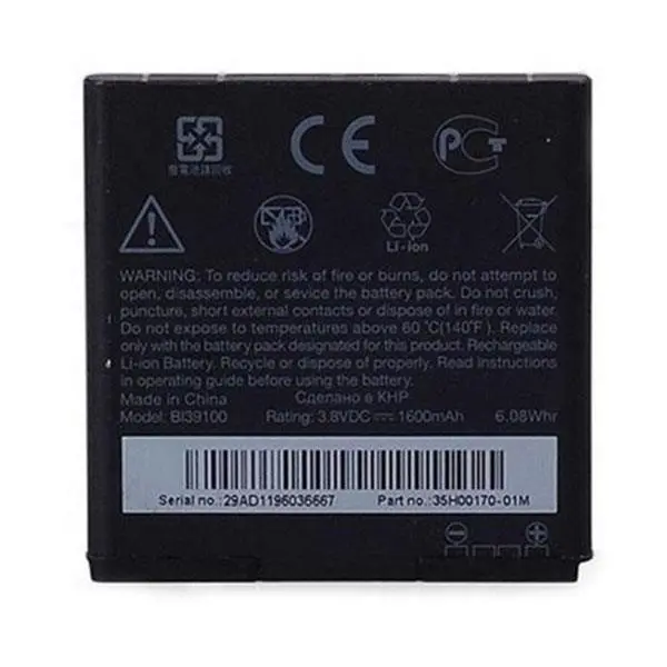 باتری موبایل HTC مدل BI39100 با ظرفیت 1600mAh مناسب برای گوشی موبایل اچ تی سی G20 HTC BI39100 1600mAh Battery For HTC G20 - 4