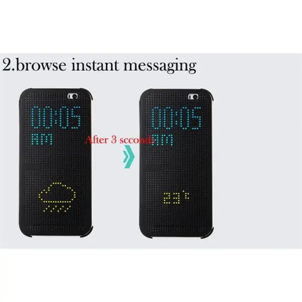 کیف کلاسوری هوشمند HTC Desire 620 Dot View - 4