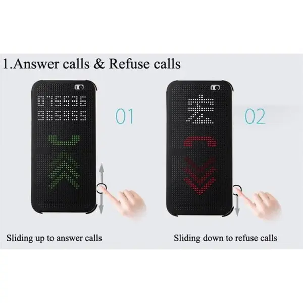 کیف کلاسوری هوشمند HTC Desire 620 Dot View - 3