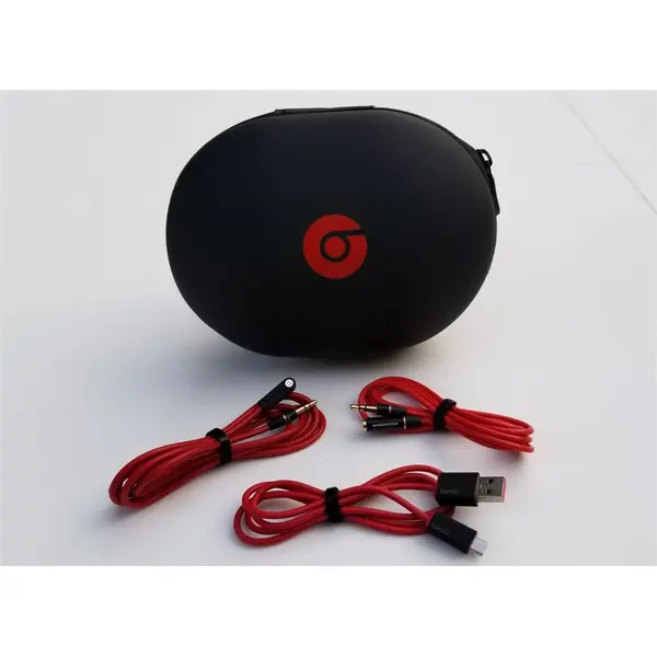 Matte Headphone Case for Beats Monster by Dr. Dre Studio, Wireless Studio, Solo Headphones INCLUDES 3 Accessory Cables 1"L" Type male-to-male, 1 male-to-female and 1 Micro USB cables - 3