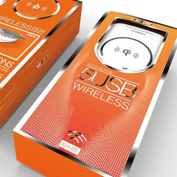 شارژر بی سیم رومیزی موکسوم مدل KH 50 MOXOM KH 50 Wireless Desk Charger - 2