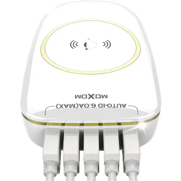 شارژر بی سیم رومیزی موکسوم مدل KH 50 MOXOM KH 50 Wireless Desk Charger - 4