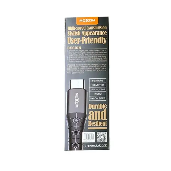 کابل شارژ و دیتا اندروید Micro USB موکسوم مدل MX-CB28 - 4