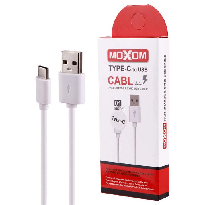 کابل تایپ سی فست شارژ Moxom 01 1m