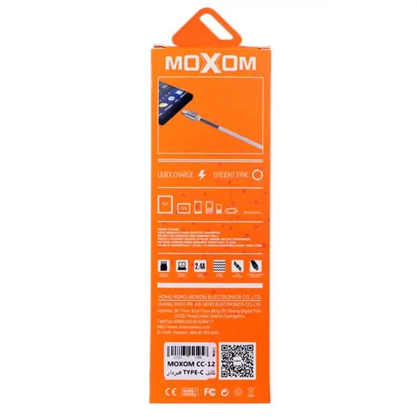 کابل سرفنری MOXOM CC-12 1m Type-C - 3