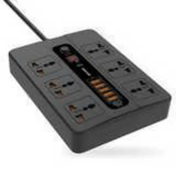 چندراهی برق پرودو مدل PD-FWCH003-BK Porodo PD-FWCH003-BK 6 AC 5 USB & USB-C PD Multiport Socket Charger - 5