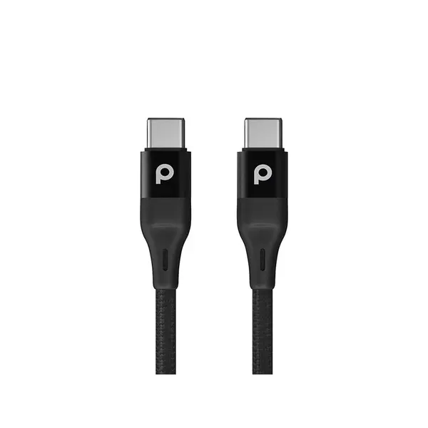 کابل شارژ USB-C to USB-C پرودو 60 وات 2.2 متری مدل PD-CCBR22-BK