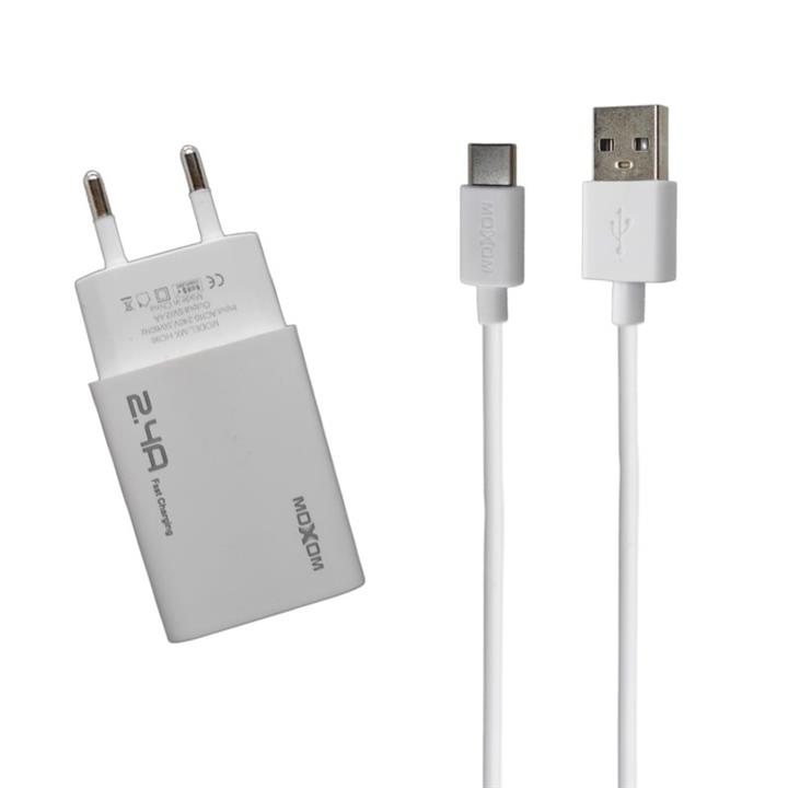 شارژر دیواری موکسوم مدل MX-HC96 به همراه کابل تبدیل microusb