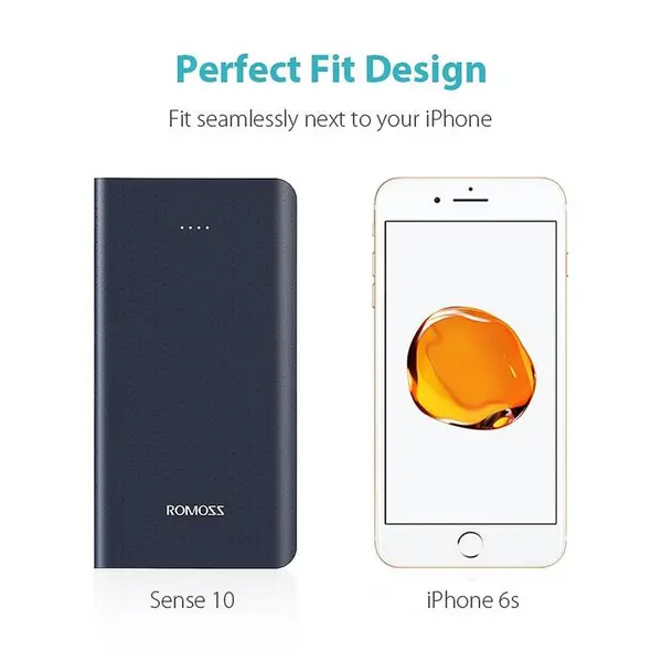 پاوربانک روموس مدل سنس 10 با ظرفیت 10000 میلی آمپر ساعت Romoss Sense 10 10000mAh Power Bank