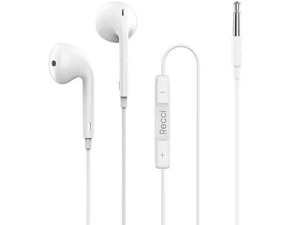 هندزفری سیمی با جک 3.5 میلی‌متری رسی Recci REP-L15 Wired Earphone