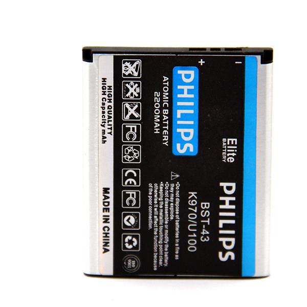 باتری موبایل فیلیپس  مدل BST-43 ظرفیت 2200 میلی آمپر ساعت مناسب برای گوشی های موبایل سونی اریکسون K970