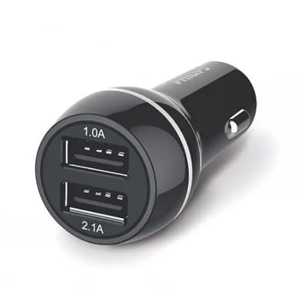 شارژر فندکی دو پورت فیلیپس مدل DLP2357/10 Philips DLP2357/10 Ultra Fast Dual USB Car Charger - 3