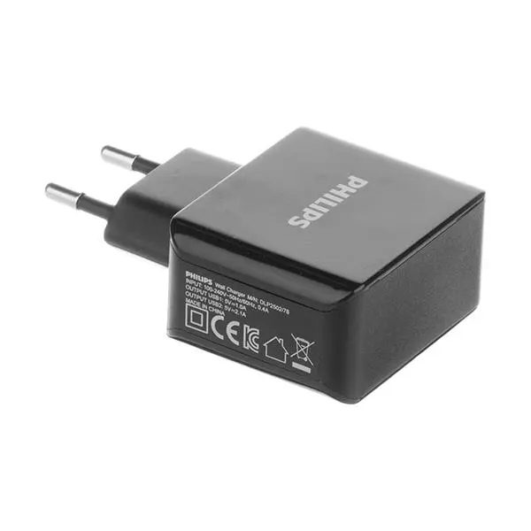 شارژر دیواری فیلیپس مدل DLP2502 PHILIPS DLP2502 Dual USB Wall Charger - 5