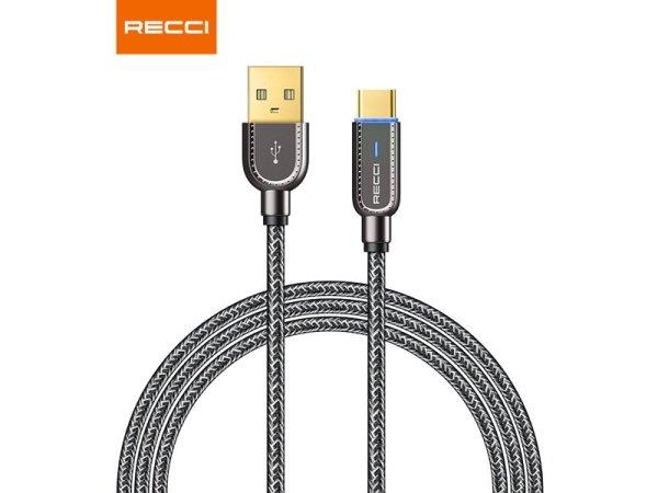 کابل شارژ یو‌اس‌بی به تایپ‌سی هوشمند رسی Recci RS02C USB to Type-C conversion cable