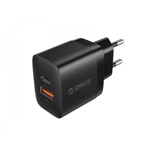شارژر دیواری دو پورت 20 واتی و سریع اوریکو ORICO PV20-1U1C 2 Port Fast Charger 20W - 4