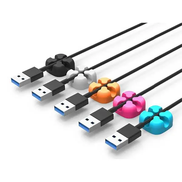 نگهدارنده 5 عددی کابل اوریکو ORICO CBSX-5 Desktop Cross-shaped silicone cable clip - 2