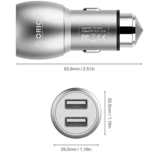 شارژر فندکی اوریکو مدل UCM-2U ORICO UCM-2U USB Car Charger - 4