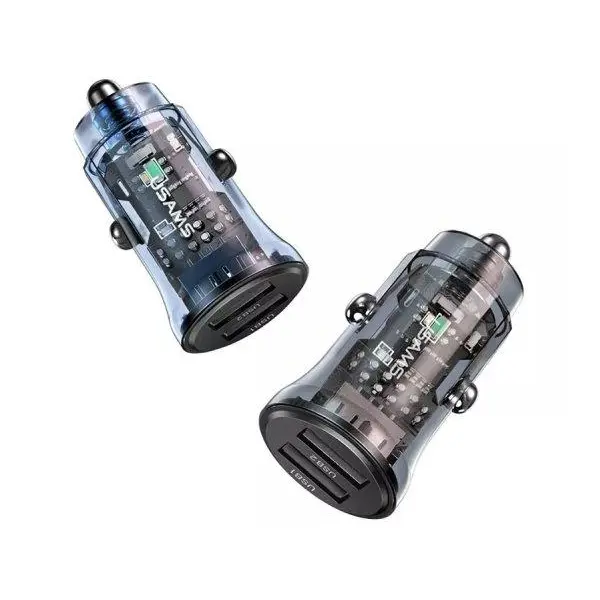 شارژر فندکی یو اس بی یوسامز USAMS US-CC162 C31 USB Car Charger