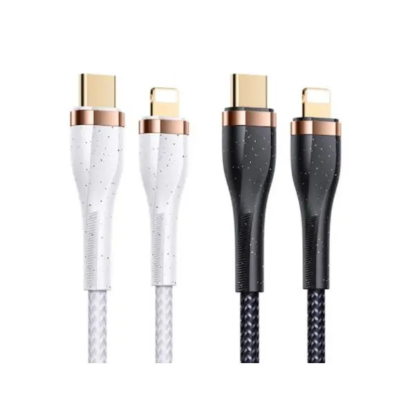کابل شارژ و انتقال داده سریع تایپ سی به لایتنینگ یوسامز Usams US-SJ489 U64 Type-C To Lightning 20W PD Fast Cable 1.2m - 2
