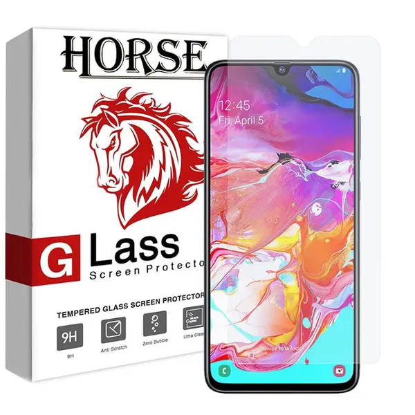 محافظ صفحه نمایش گلس هورس مدل UCC مناسب برای گوشی موبایل سامسونگ Galaxy A70 Horse UCC Ultra Clear Crystal Screen Protector Glass For Samsung Galaxy A70 - 4