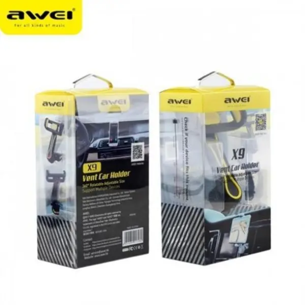 پایه نگهدارنده گوشی موبایل اوی مدلVent X9 Awei Vent X9 Phone Holder - 4