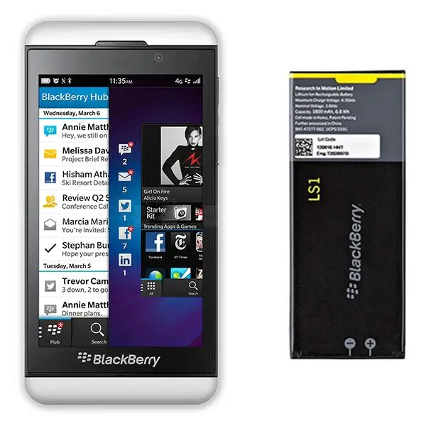 باطری بلک بری زد 10 مدل ال اس 1 BlackBerry Battery Z10 Model LS1