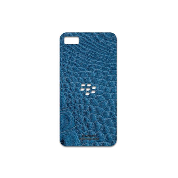 MAHOOT Blue-Crocodile-Leather Cover Sticker for BlackBerry Z10