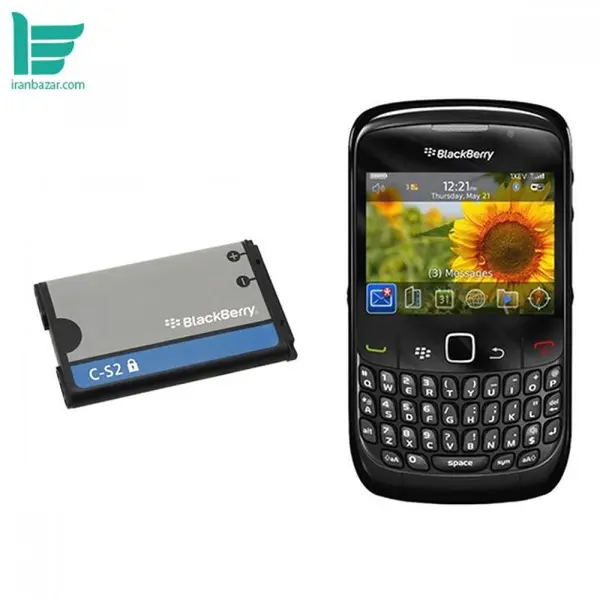 باتری موبایل بلک بری مدل C-S2 - ظرفیت 1000 میلی آمپر مناسب موبایل Blackberry curve 8320 - 2