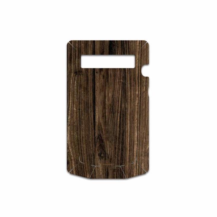 MAHOOT Dark-Walnut-Wood Cover Sticker for BlackBerry P9981