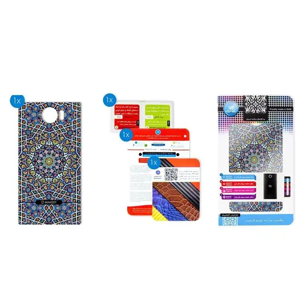 برچسب تزئینی ماهوت مدل Imam Reza shrine-tile Design مناسب برای گوشی BlackBerry Priv - 3