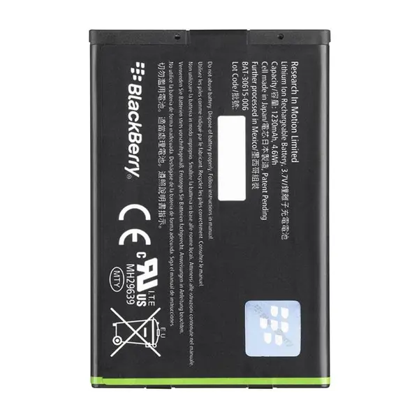 باتری موبایل بلک بری مدل JM1 - ظرفیت 1230 میلی آمپر مناسب موبایل Blackberry Bold Touch 9900 کد 1326 - 2