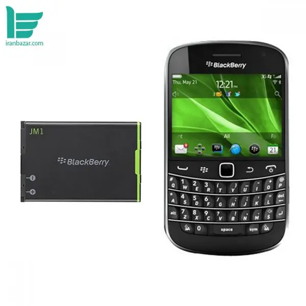 باتری موبایل بلک بری مدل JM1 - ظرفیت 1230 میلی آمپر مناسب موبایل Blackberry Bold Touch 9900 کد 1326 - 5