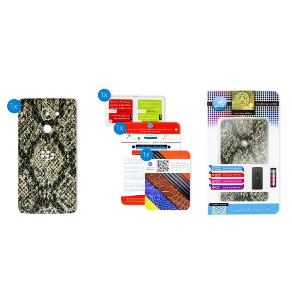 برچسب تزئینی ماهوت مدلJungle-python Texture مناسب برای گوشی BlackBerry Dtek 60 - 3