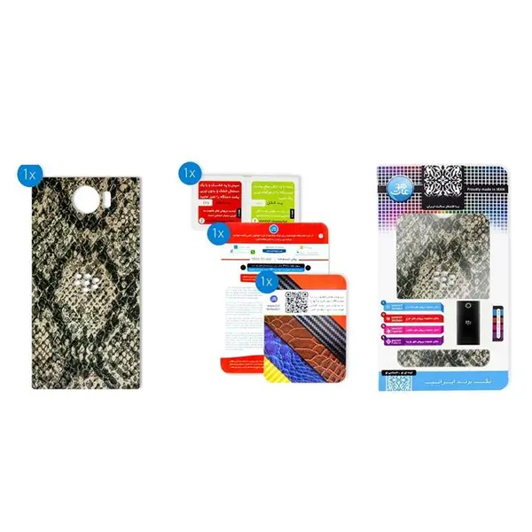 برچسب تزئینی ماهوت مدلJungle-python Texture مناسب برای گوشی BlackBerry Priv - 3