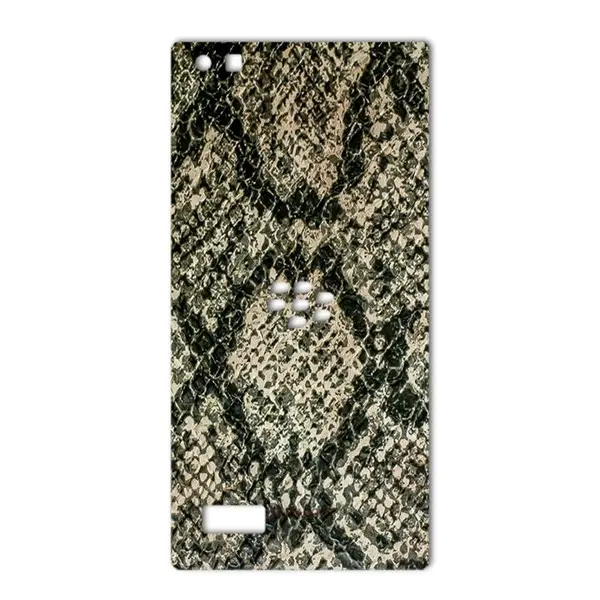 برچسب تزئینی ماهوت مدلJungle-python Texture مناسب برای گوشی BlackBerry Leap - 3