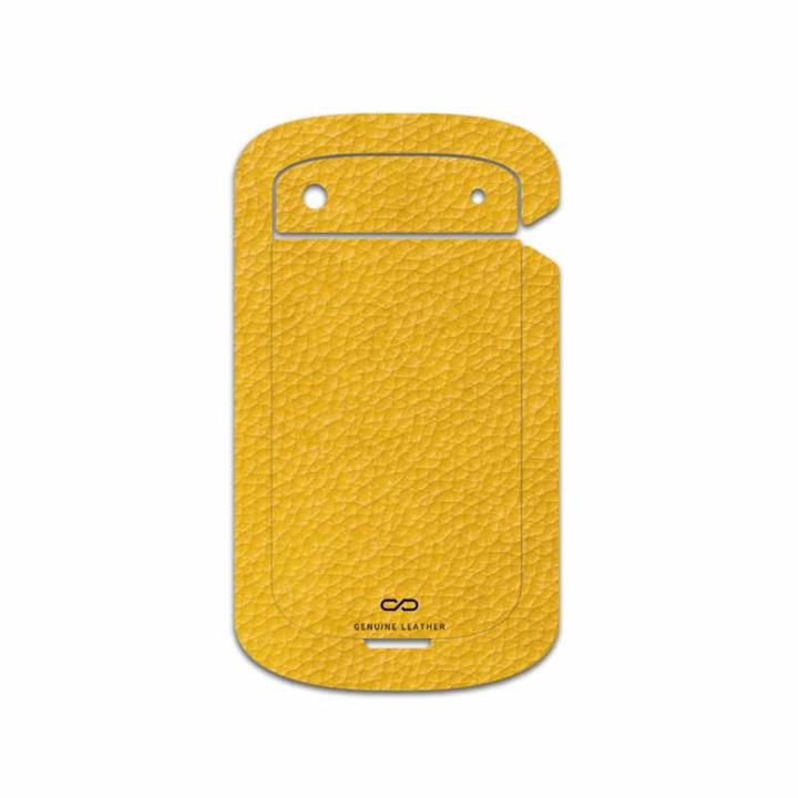 MAHOOT Mustard-Leather Cover Sticker for BlackBerry Bold Touch 9900