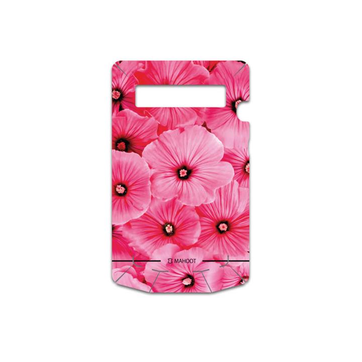 MAHOOT Pink-Flower Cover Sticker for BlackBerry Porsche Design P9981