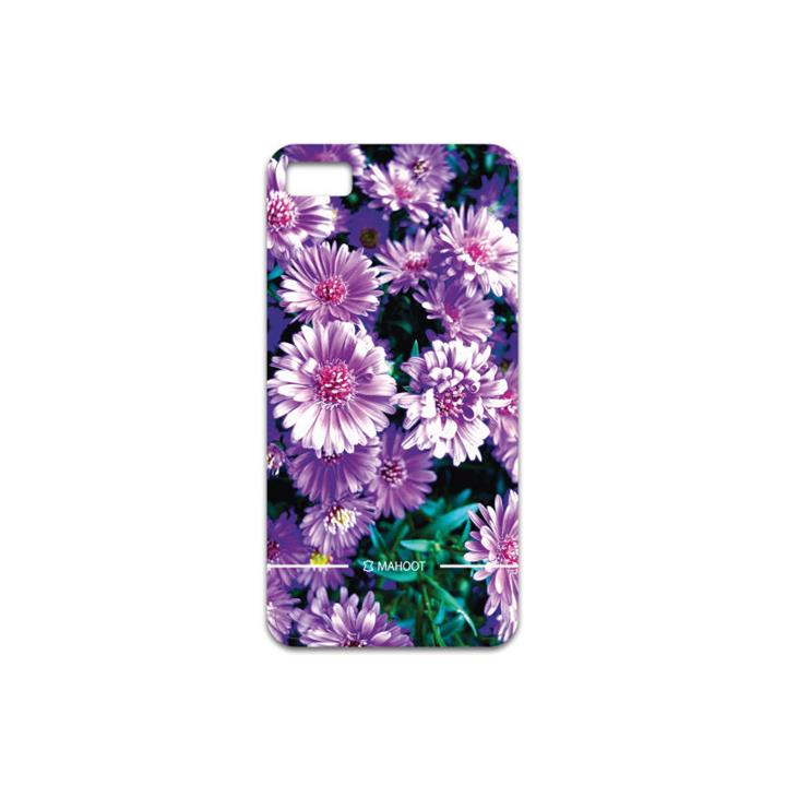 برچسب پوششی ماهوت مدل Purple-Flower مناسب برای گوشی موبایل بلک بری Z10