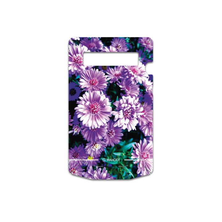 MAHOOT Purple-Flower Cover Sticker for BlackBerry Porsche Design P9981