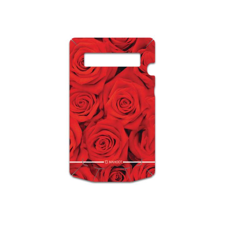 MAHOOT Red-Flower Cover Sticker for BlackBerry Porsche Design P9981