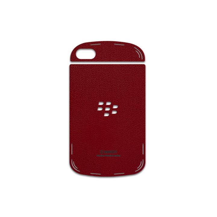 MAHOOT Red-Leather Cover Sticker for BlackBerry Q10