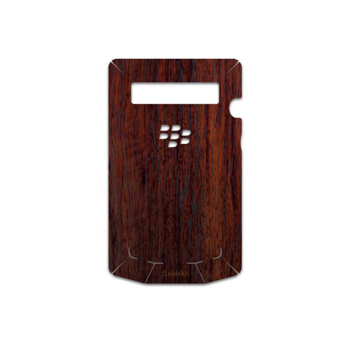 MAHOOT Red-Wood Cover Sticker for BlackBerry Porsche Design P9981