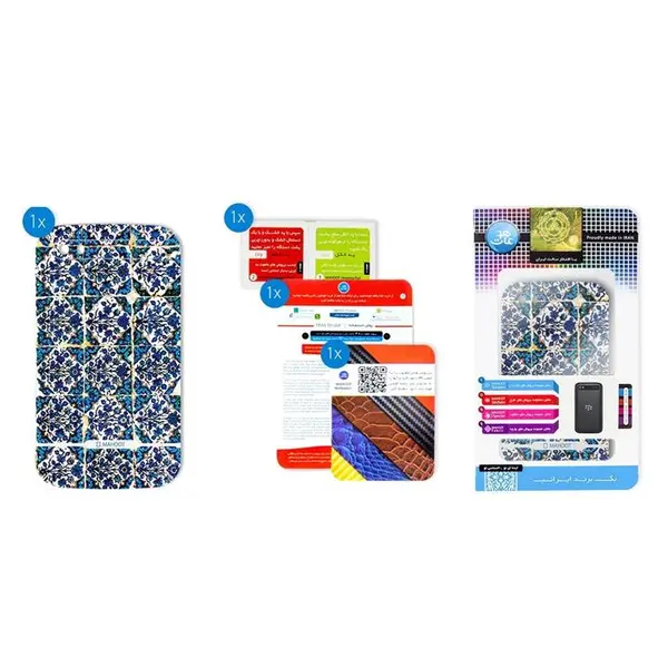 برچسب تزئینی ماهوت مدل Traditional-tile Design مناسب برای گوشی BlackBerry Classic-Q20 - 2