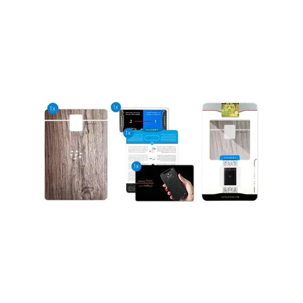 برچسب تزئینی ماهوت مدل Walnut Texture مناسب برای گوشی BlackBerry Passport - 3