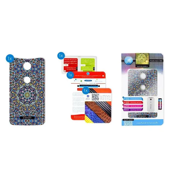 برچسب تزئینی ماهوت مدل Imam Reza shrine-tile Design مناسب برای گوشی Google Nexus 6 - 2