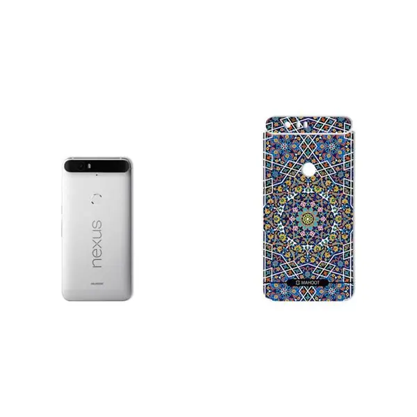 برچسب تزئینی ماهوت مدل Imam Reza shrine-tile Design مناسب برای گوشی Google Nexus 6P - 2