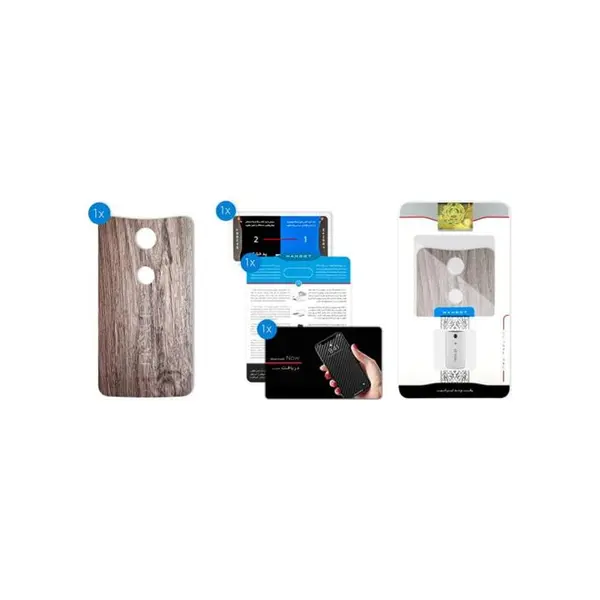 برچسب تزئینی ماهوت مدل Walnut Texture مناسب برای گوشی Google Nexus 6 - 3