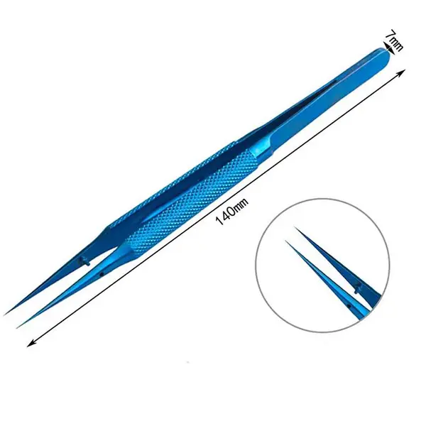پنس حرفه ای تیتانیومی سر کج YAXUN YX-15C