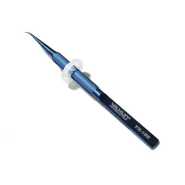پنس حرفه ای تیتانیومی سر کج YAXUN YX-15C