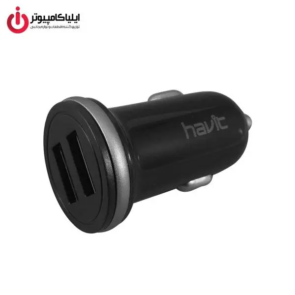 شارژر فندکی 12 وات دو پورت هویت مدل HV-H225 Havit HV-H225 12W Dual USB Car Charger